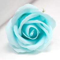 Rose de savon bleu layette