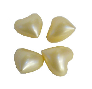 Perles de Bain Cœur vanille par 5