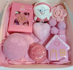 Coffret de bain Rose Girly